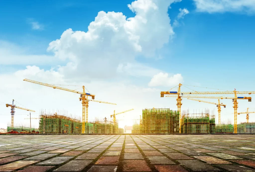 dense construction site المركز الوطني للرقابة على الالتزام البيئي